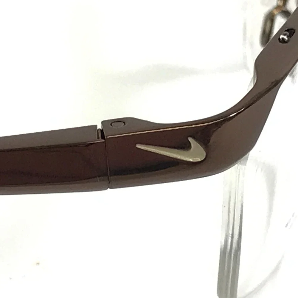 Nike Eyeglasses Frames 6044/1 205 Dark Cinder Rectangle Titanium 53-15-140